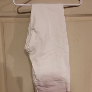 Express White Skyscraper jeans
